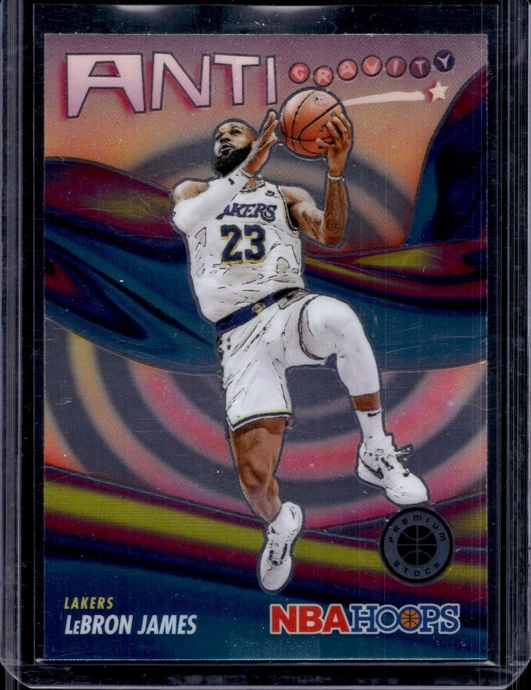 LEBRON JAMES 2023-24 HOOPS PREMIUM ANIT-GRAVITY INSERT: NEAR MINT OR BETTER CONDITION
