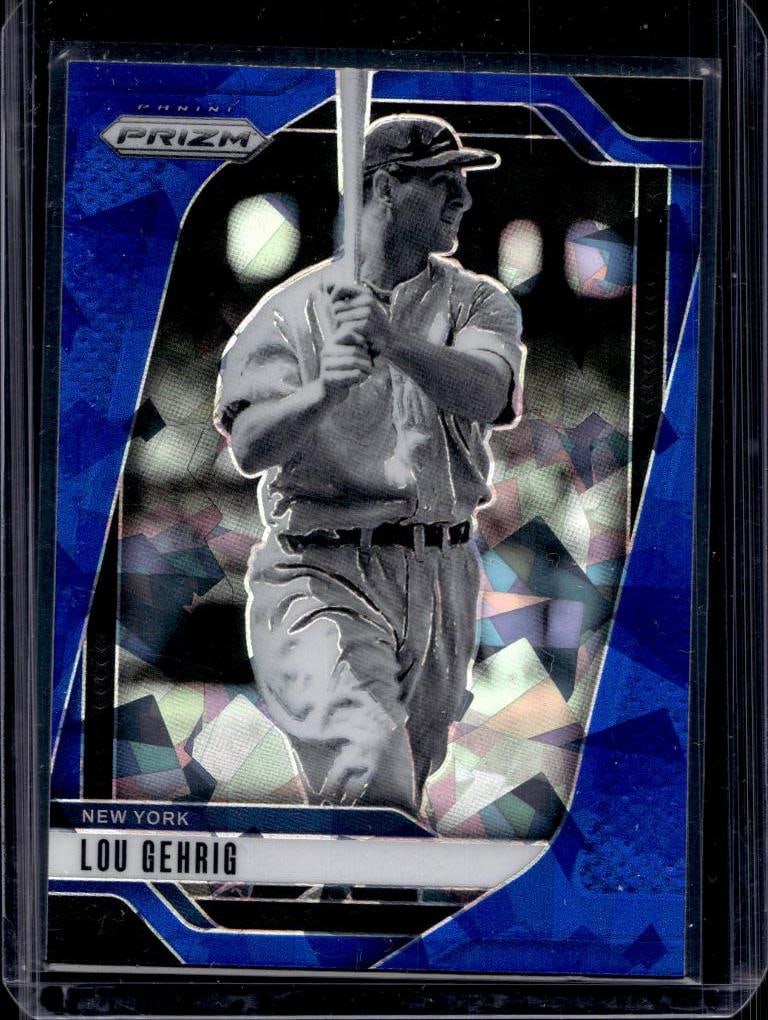 LOU GEHRIG 2025 PANINI PRIZM BLUE ICE PRIZM: NEAR MINT OR BETTER CONDITION