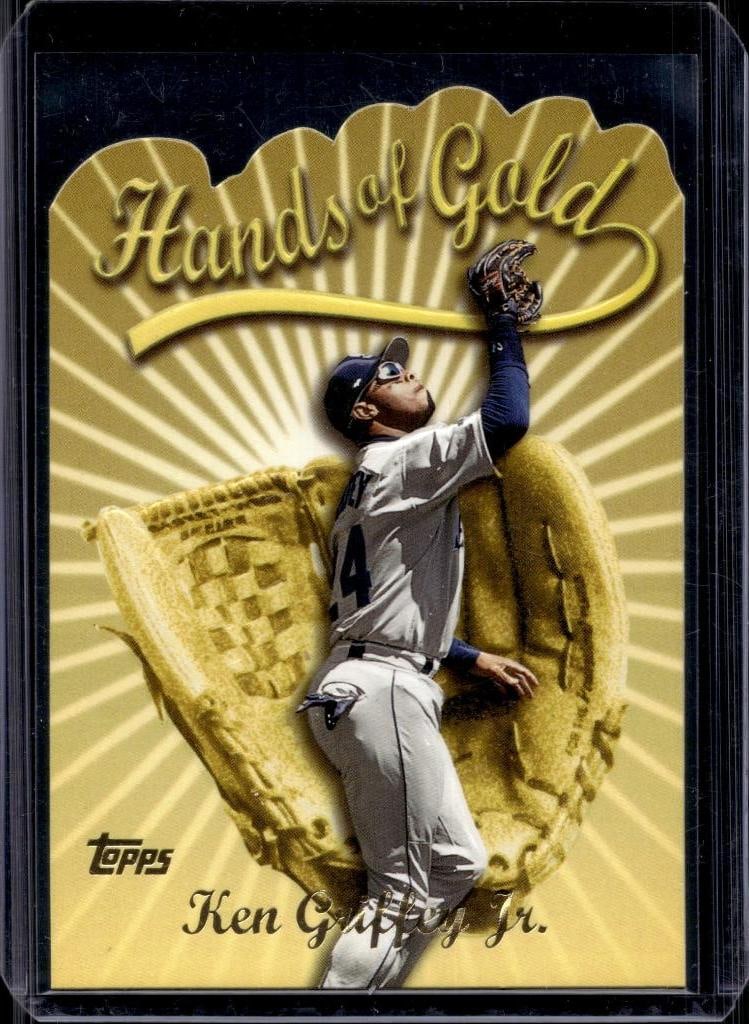 KEN GRIFFEY JR 1999 TOPPS HANDS OF GOLD DIE CUT INSERT: NEAR MINT OR BETTER CONDITION