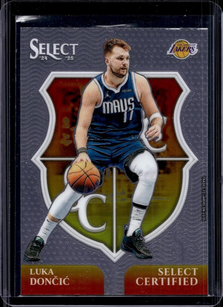 LUKA DONCIC 2024-25 PANINI SELECT CERTIFIED INSERT: NEAR MINT OR BETTER CONDITION