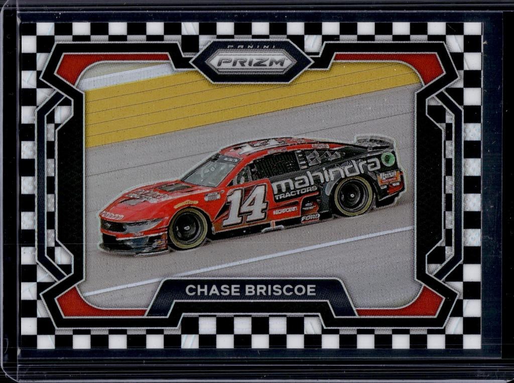 CHASE BRISCOE 2024 PANINI PRIZM NASCAR CHECKER FLAG PRIZM: 1/75. NEAR MINT OR BETTER CONDITION