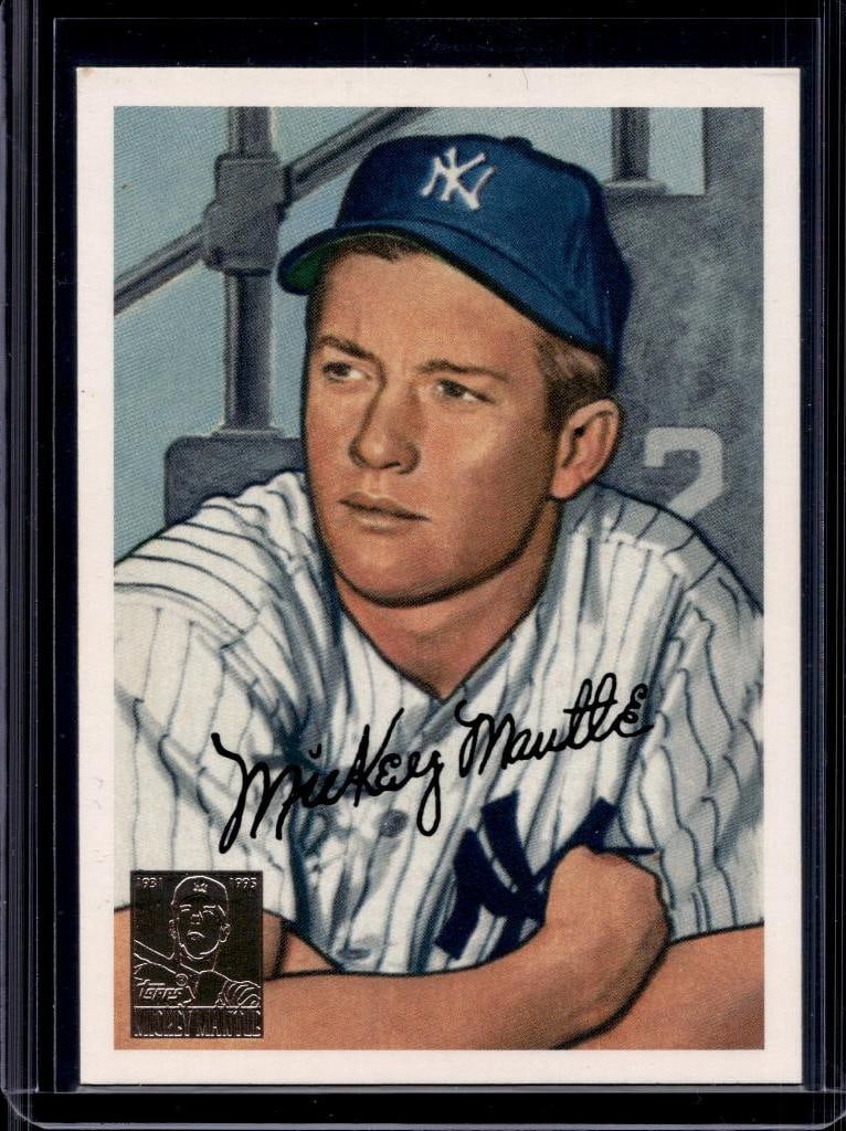 MICKEY MANTLE 1996 TOPPS 1952 BOWMAN REPRINT INSERT (1 of 1)
