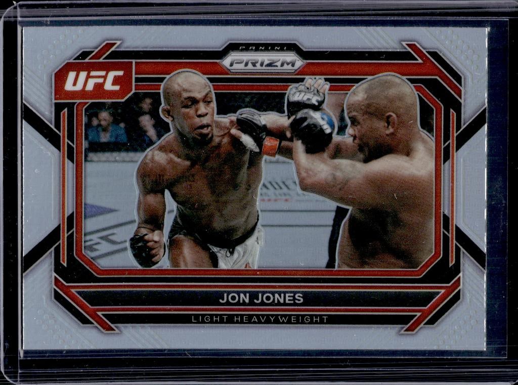 JON JONES 2023 PANINI PRIZM UFC SILVER PRIZM: NEAR MINT OR BETTER CONDITION