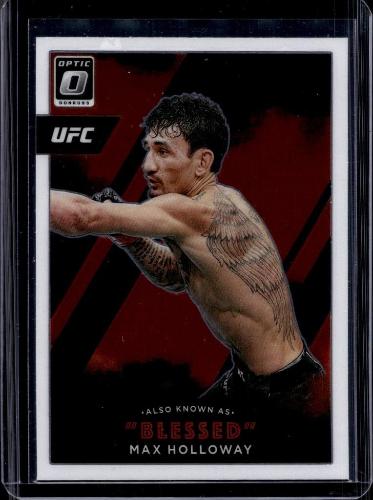 MAX HOLLOWAY 2022 PANINI OPTIC UFC AKA INSERT: NEAR MINT OR BETTER CONDITION