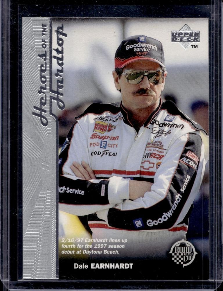DALE EARNHARDT SR 1997 UPPER DECK HEART OF A CHAMPION SILVER: NEAR MINT OR BETTER CONDITION