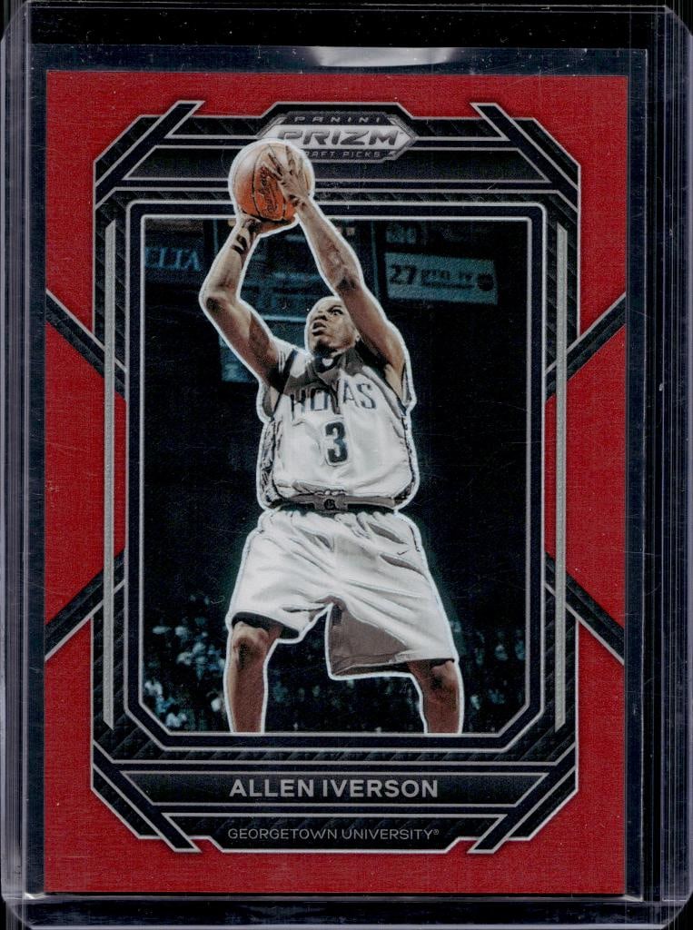 ALLEN IVERSON 2023 PANINI PRIZM RED PRIZM: 87/299. NEAR MINT OR BETTER CONDITION