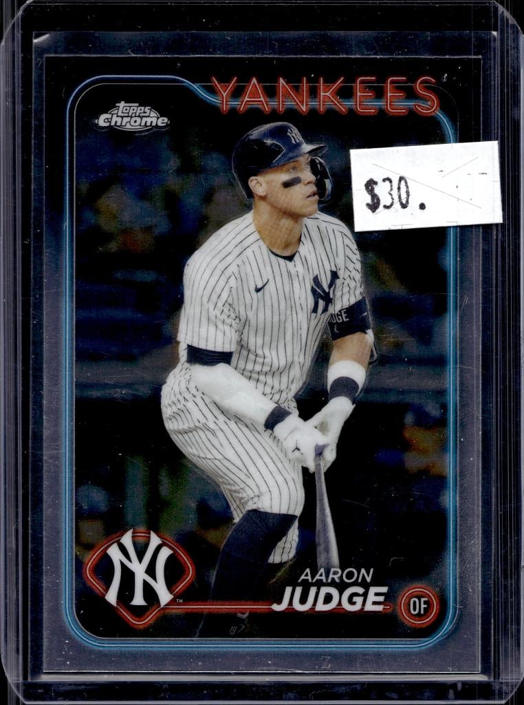 AARON JUDGE 2024 TOPPS CHROME MVP SP: THIS WAS THE CARD THAT COULD BE REDEEMED FOR $20. NEAR MINT OR BETTER CONDITION