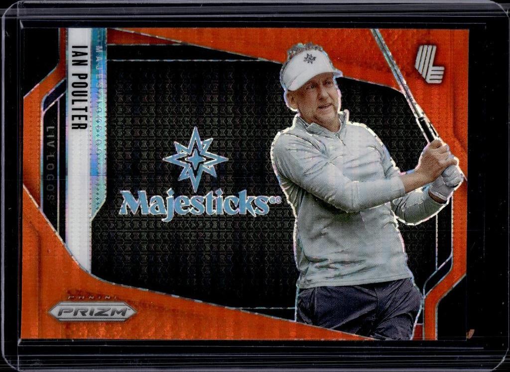 IAN POULTER 2025 PANINI PRIZM LIV GOLF HYPER ORANGE PRIZM: NEAR MINT OR BETTER CONDITION