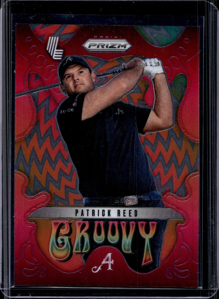 PATRICK REED 2025 PANINI PRIZM LIV GOLF GROOVY INSERT: NEAR MINT OR BETTER CONDITION