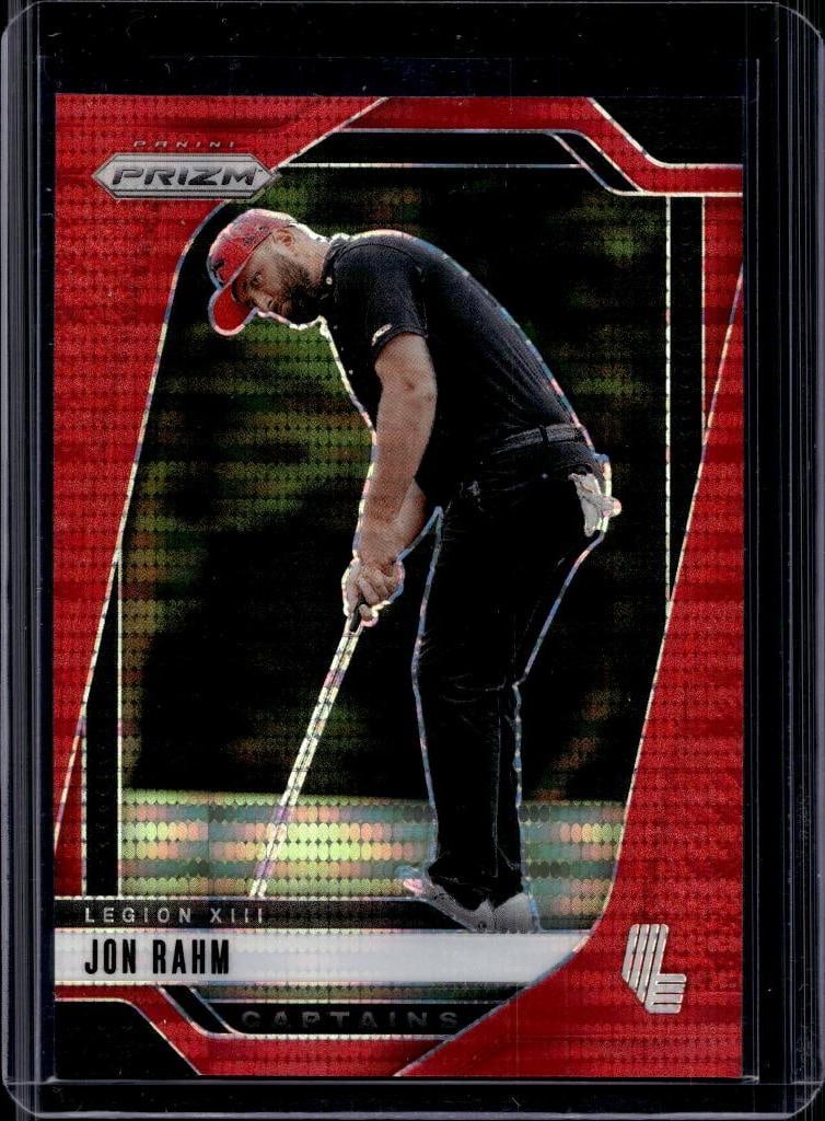 JON RAHM 2025 PANINI PRIZM LIV GOLF RED HYPER PRIZM: NEAR MINT OR BETTER CONDITION