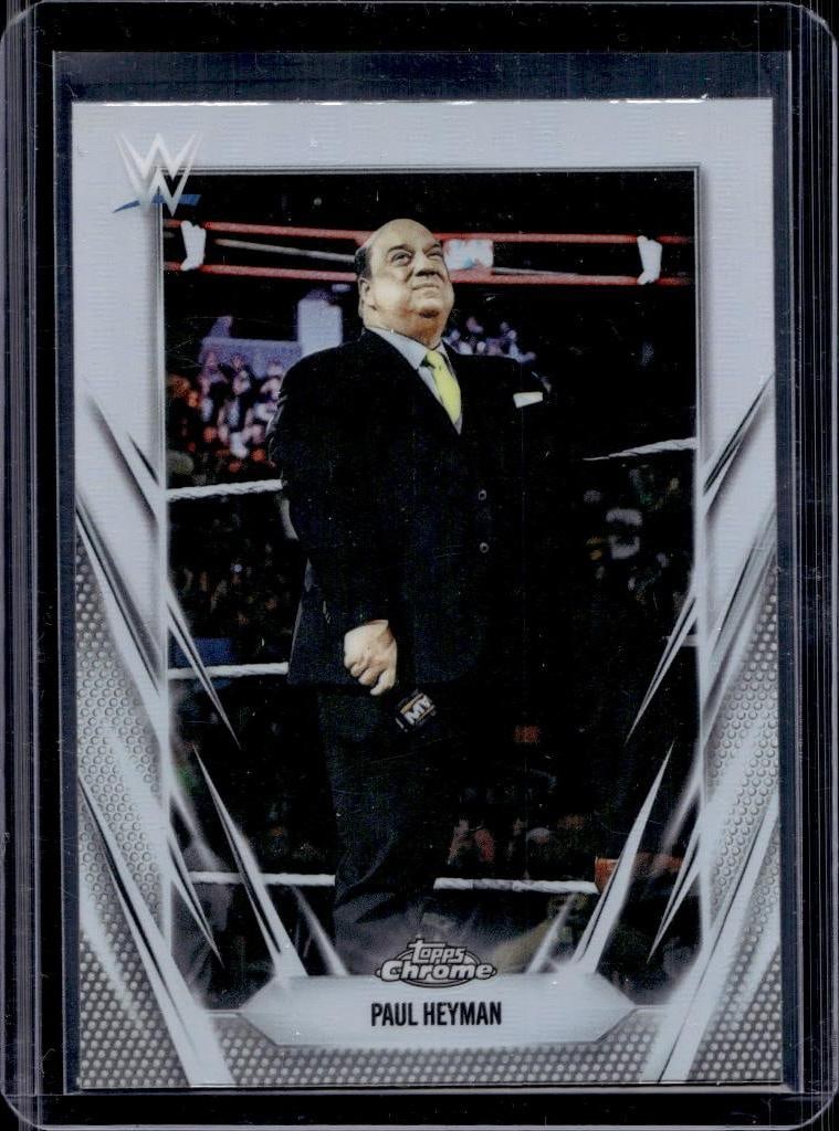 PAUL HEYMAN 2025 TOPPS CHROME WWE REFRACTOR: NEAR MINT OR BETTER CONDITION