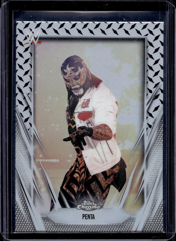 PENTA 2025 TOPPS CHROME WWE STEEL REFRACTOR: NEAR MINT OR BETTER CONDITION