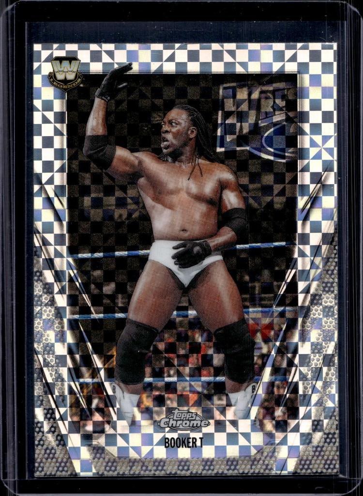 BOOKER T 2025 TOPPS CHROME WWE LEGENDS XFRACTOR: NEAR MINT OR BETTER CONDITION