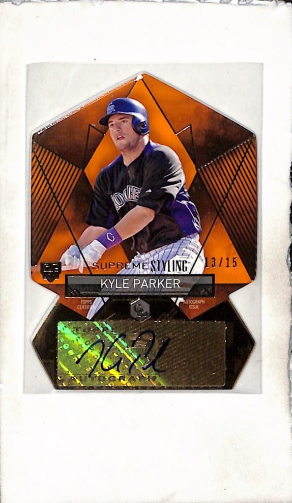KYLE PARKER 2014 TOPPS SUPREME AUTOGRAPH ROOKIE CARD (1 of 1)