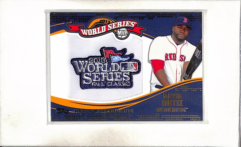 DAVID ORTIZ 2014 TOPPS UPDATE WORLD SERIES PATCH RELIC: NEAR MINT OR BETTER CONDITION