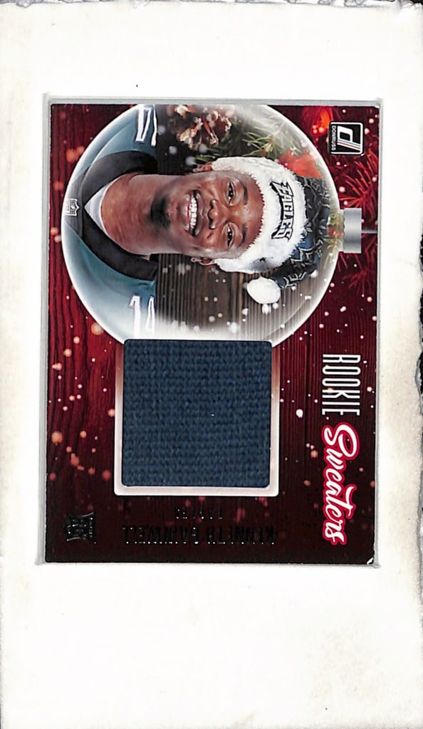 KENNETH GAINWELL 2021 DONRUSS ROOKIE SWEATER PATCH ROOKIE CARD: NEAR MINT OR BETTER CONDITION