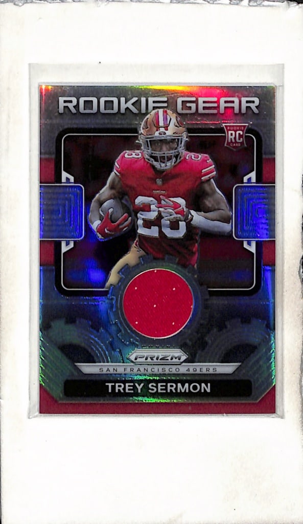 TREY SERMON 2021 PANINI PRIZM SILVER PRIZM JERSEY ROOKIE CARD: NEAR MINT OR BETTER CONDITION