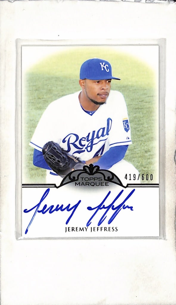 JEREMY JEFFRESS 2011 TOPPS MARQUEE AUTOGRAPH ROOKIE CARD: 419/500. NEAR MINT OR BETTER CONDITION