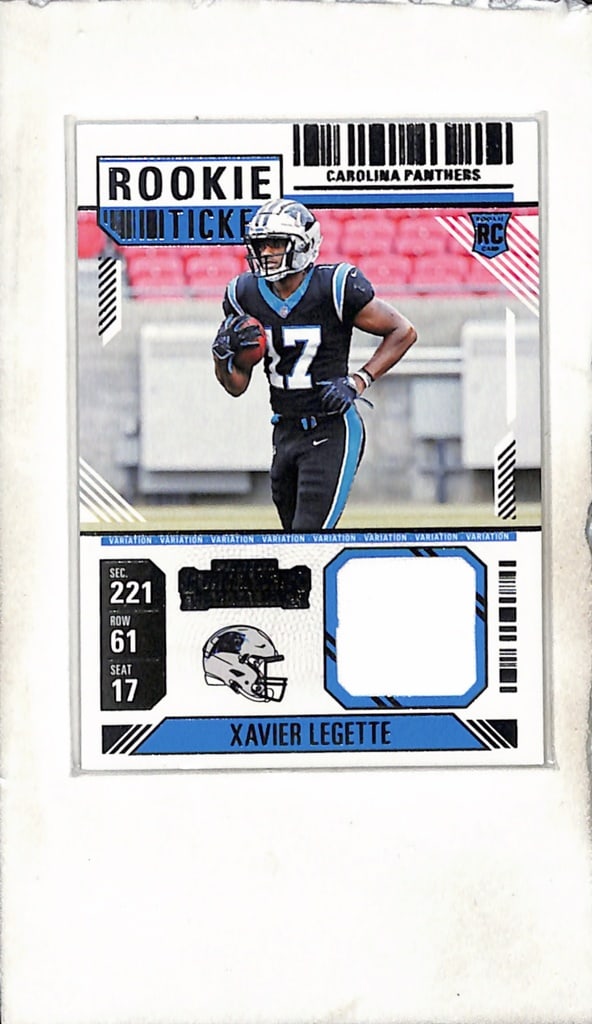 XAVIER LEGETTE 2024 PANINI CONTENDERS JERSEY ROOKIE CARD: NEAR MINT OR BETTER CONDITION