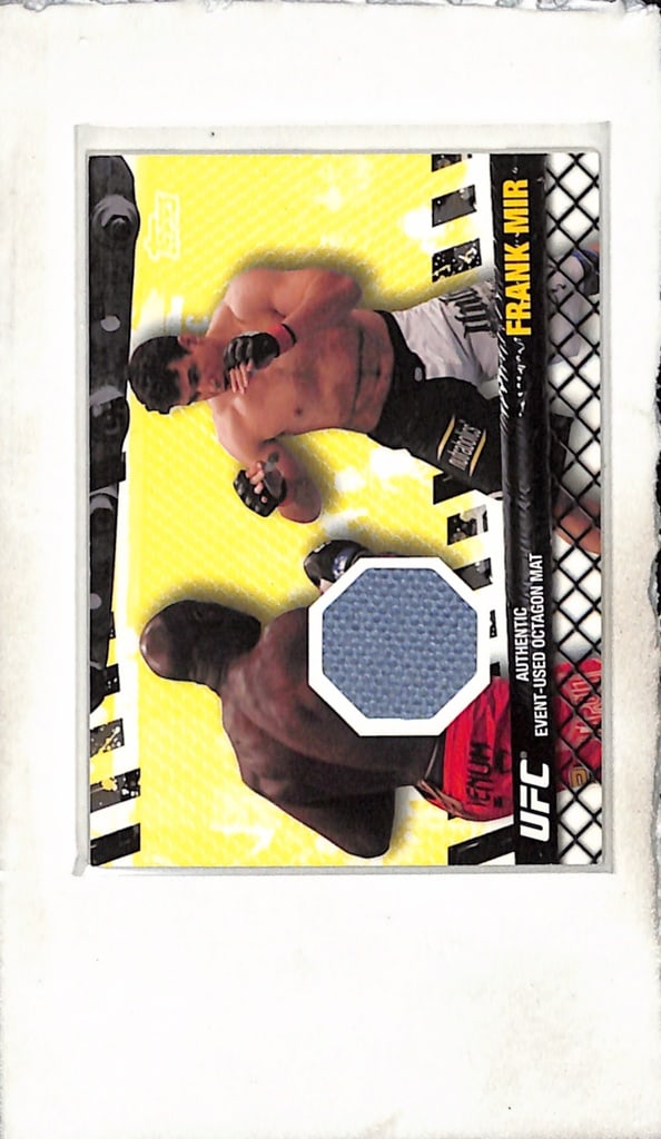 FRANK MIR 2010 TOPPS UFC FIGHT USED MAT RELIC FROM UFC 107: NEAR MINT OR BETTER CONDITION
