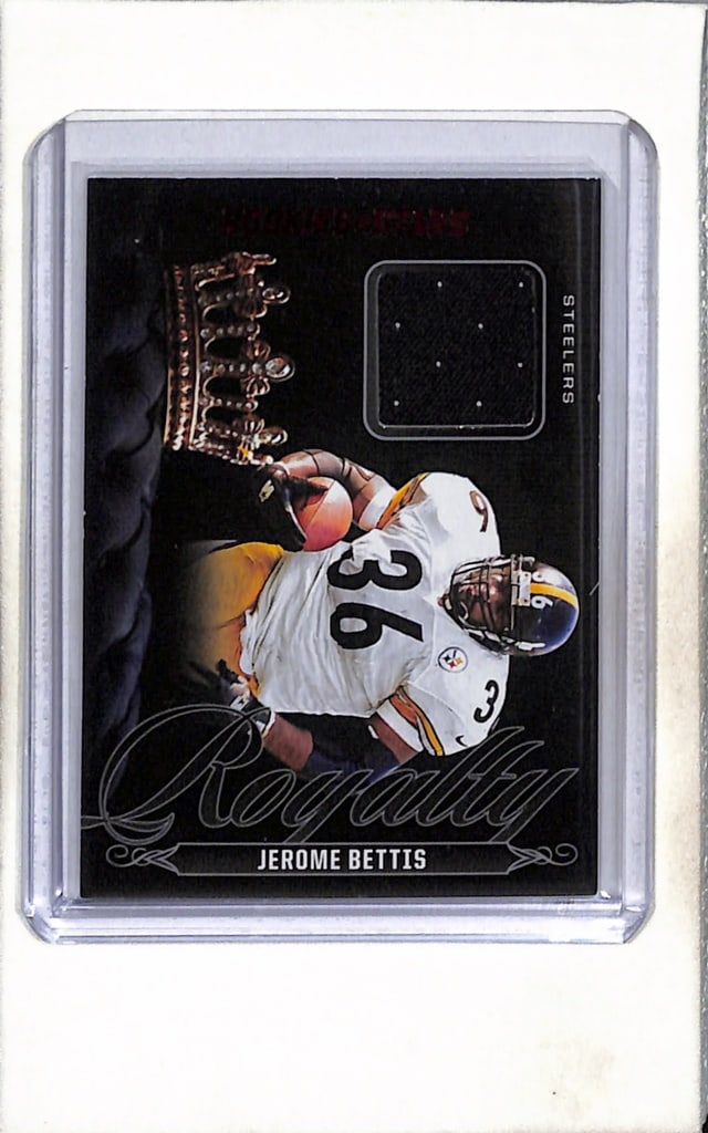 JEROME BETTIS 2025 PANINI ROOKIES & STARS GAME USED JERSEY CARD: NEAR MINT OR BETTER CONDITION
