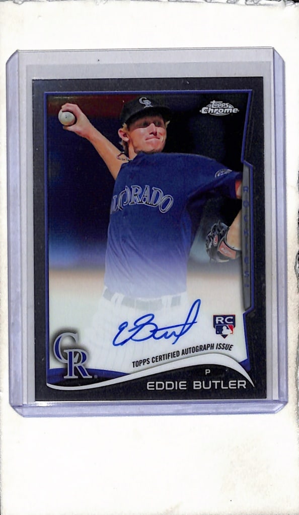 EDDIE BUTLER 2014 TOPPS CHROME AUTOGRAPH ROOKIE CARD (1 of 1)