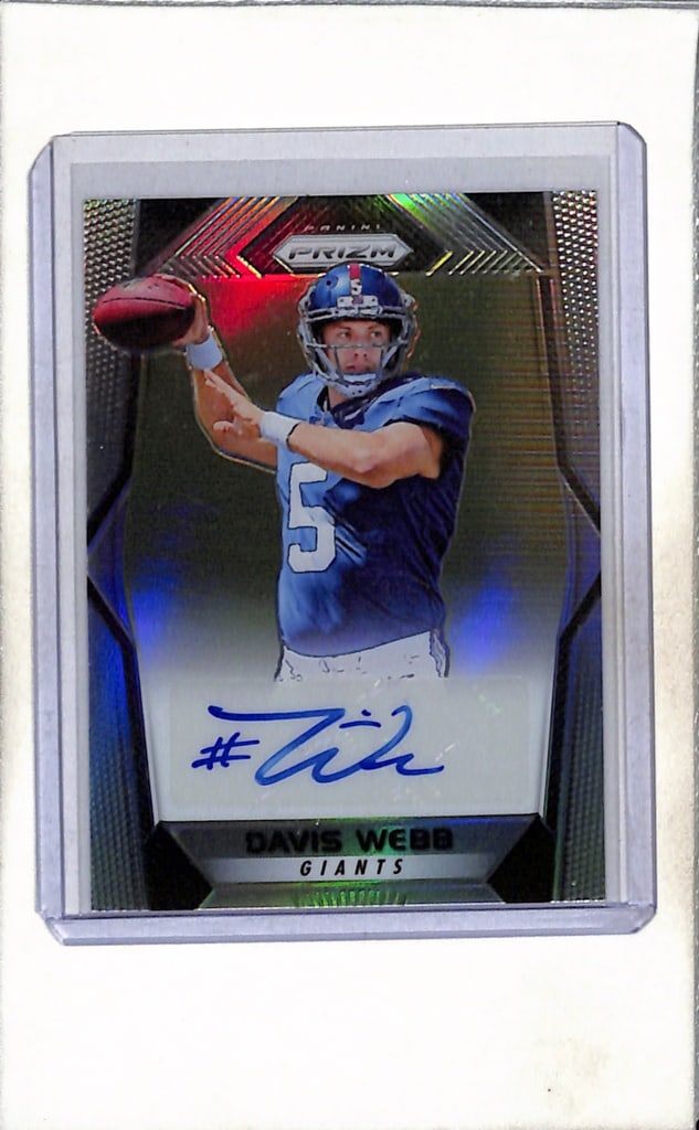 DAVIS WEBB 2017 PANINI PRIZM SILVER PRIZM AUTOGRAPH ROOKIE CARD: NEAR MINT OR BETTER CONDITION