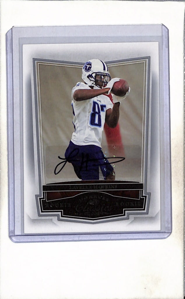 LAVELLE HAWKINS 2008 DONRUSS CLASSICS AUTOGRAPH ROOKIE CARD: 2/499. NEAR MINT OR BETTER CONDITION
