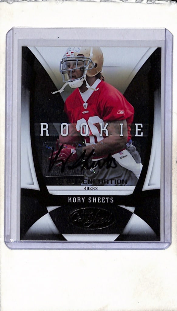 KORY SHEETS 2009 LEAF CERTIFIED AUTOGRAPH ROOKIE CARD: 85/249. NEAR MINT OR BETTER CONDITION