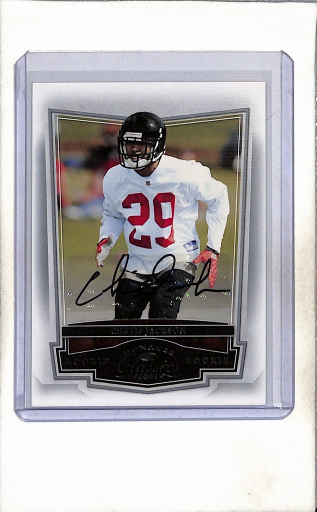 CHEVIS JACKSON 2008 DONRUSS CLASSICS AUTOGRAPH ROOKIE CARD: 355/375. NEAR MINT OR BETTER CONDITION