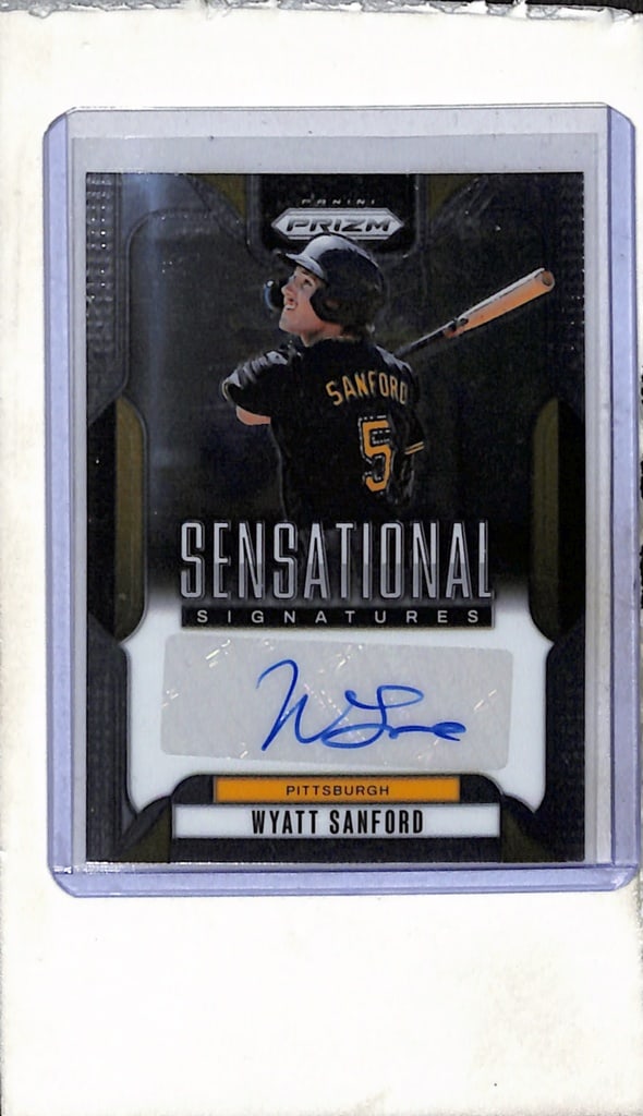 WYATT SANFORD 2025 PANINI PRIZM AUTOGRAPH ROOKIE CARD: NEAR MINT OR BETTER CONDITION