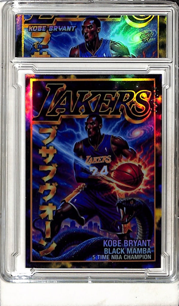 KOBE BRYANT BLACK MAMBA 2026 SLABBED CUSTOM ART CARD: ONLY 99 MADE. NEAR MINT OR BETTER CONDITION