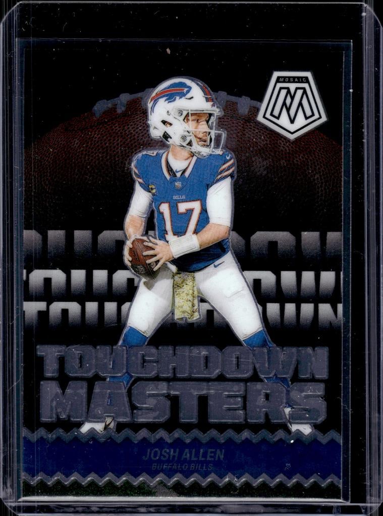 JOSH ALLEN 2024 PANINI MOSAIC TOUCHDOWN MASTERS INSERT: NEAR MINT OR BETTER CONDITION