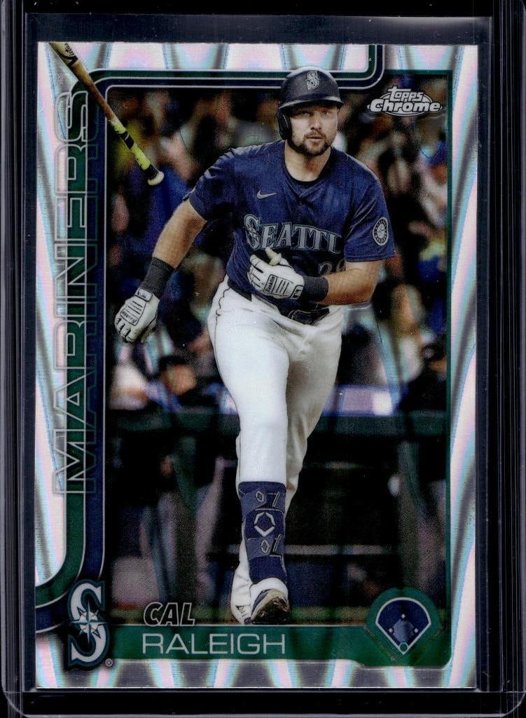 CAL RALEIGH 2025 TOPPS CHROME RAYWAVE REFRACTOR: NEAR MINT OR BETTER CONDITION