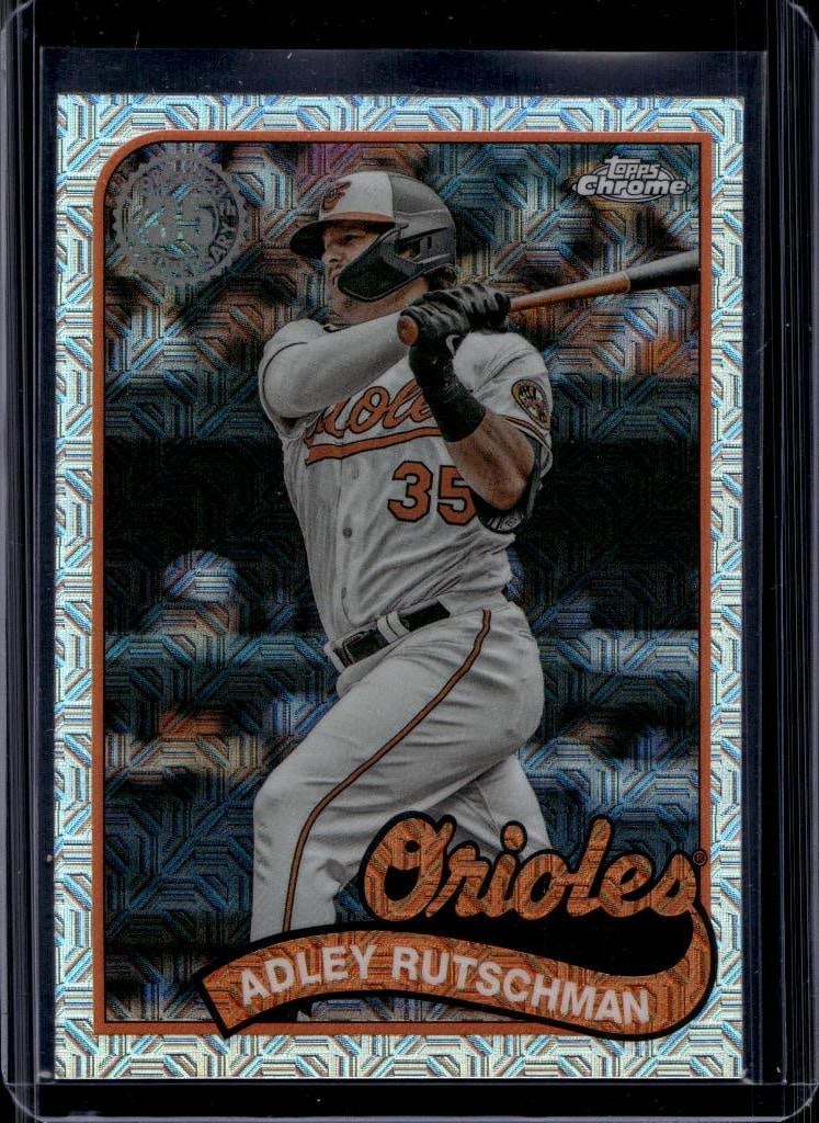 ADLEY RUTSCHMAN 2024 TOPPS CHROME 1989 SILVER REFRACTOR: NEAR MINT OR BETTER CONDITION