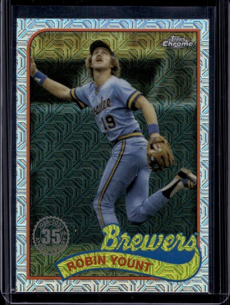 ROBIN YOUNT 2024 TOPPS CHROME 1989 SILVER REFRACTOR (1 of 1)