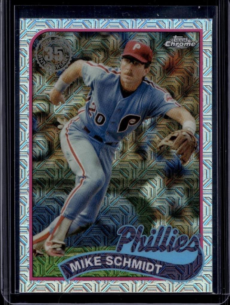 MIKE SCHMDIT 2024 TOPPS CHROME 1989 SILVER REFRACTOR (1 of 1)