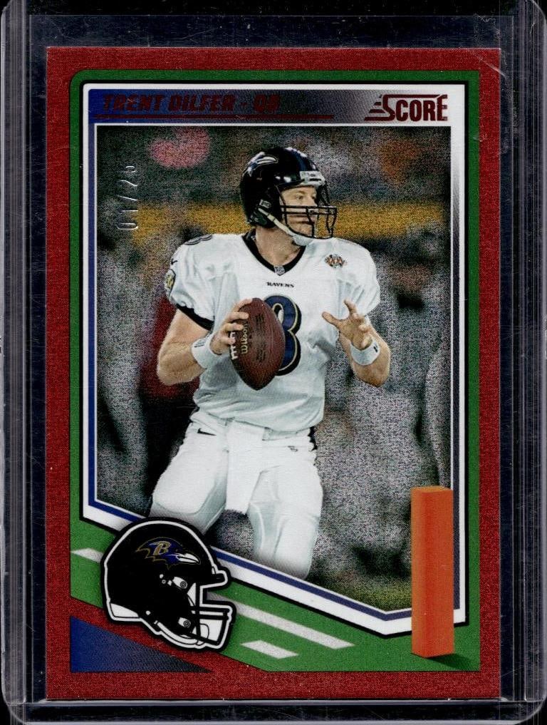 TRENT DILFER 2025 SCORE RED SPARKLE SP (1 of 1)