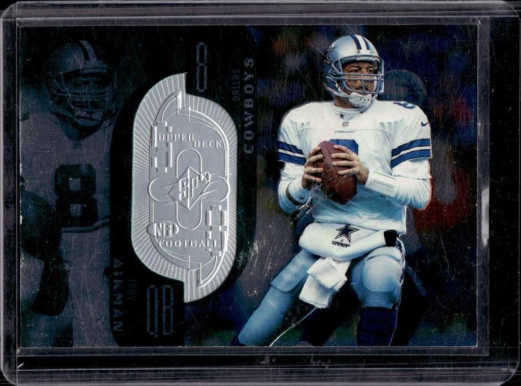 TROY AIKMAN 1998 UPPER DECK SPX FINITE SILVER: 6258/7600. NEAR MINT OR BETTER CONDITION