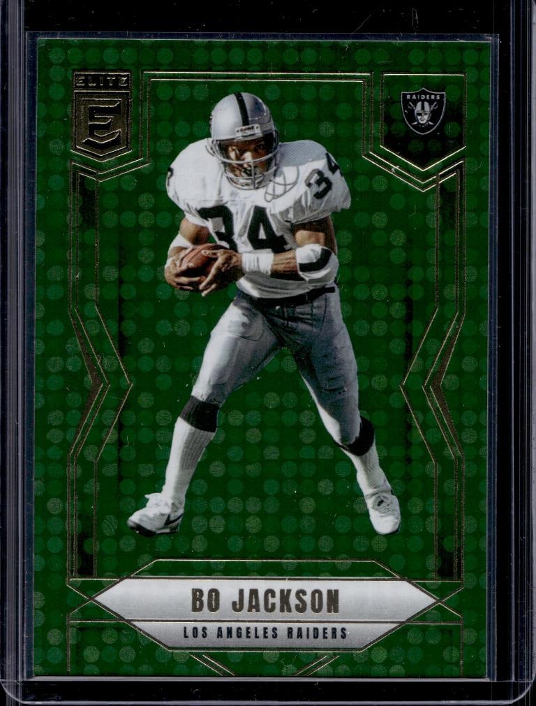 BO JACKSON 2025 PANINI ELITE GREEN DISCO PARALLEL: NEAR MINT OR BETTER CONDITION