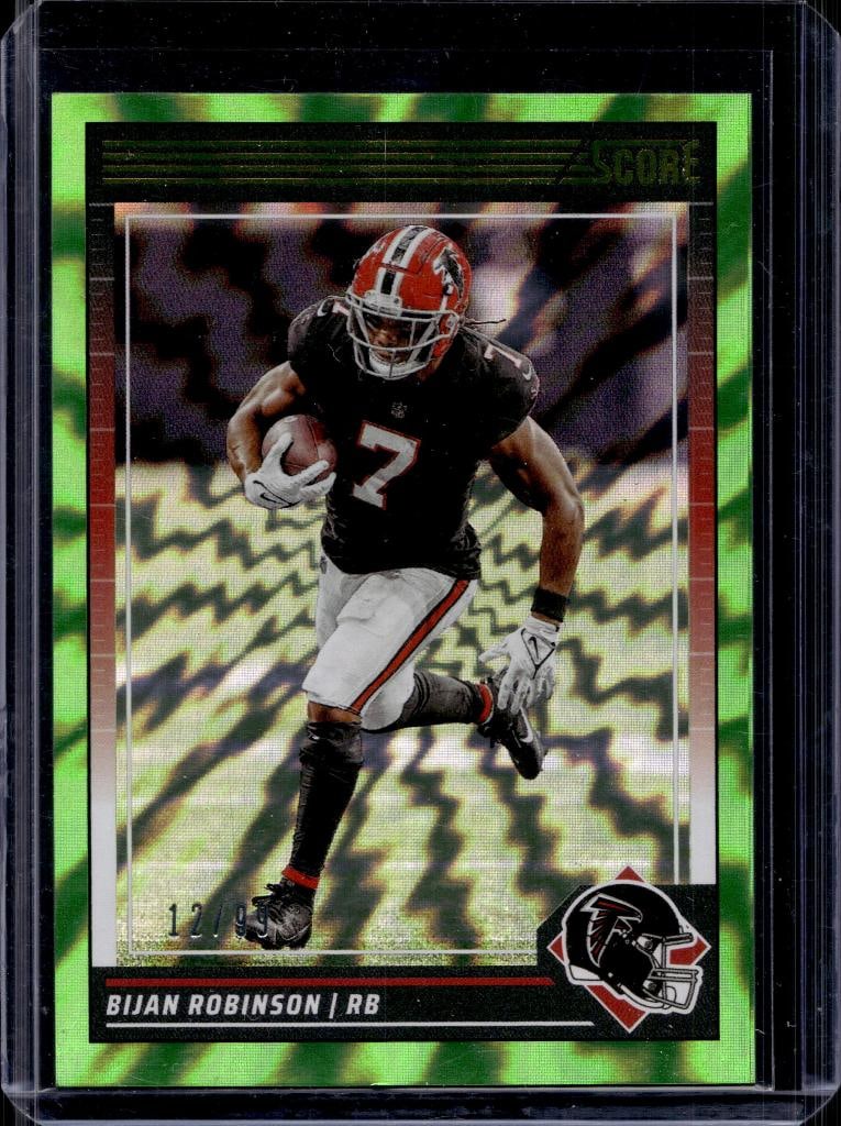 BIJAN ROBINSON 2024 SCORE ELECTRIC GREEN PARALLEL (1 of 1)