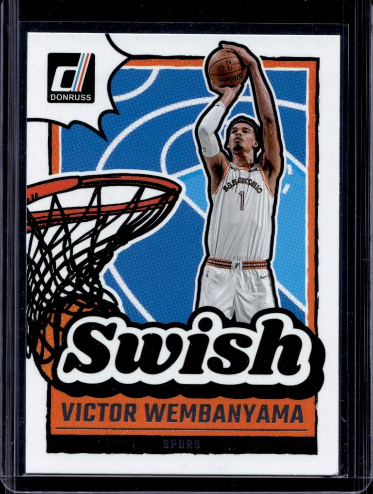 VICTOR WEMBANYAMA 2024-25 DONRUSS SWISH INSERT: NEAR MINT OR BETTER CONDITION