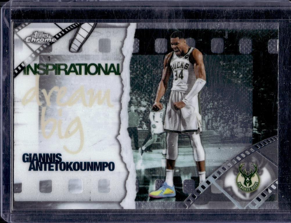 GIANNIS ANTETOKOUNMPO 2025-26 TOPPS CHROME INSPIRATION INSERT: NEAR MINT OR BETTER CONDITION