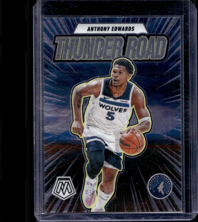 ANTHONY EDWARDS 2024-25 PANINI MOSAIC THUNDER ROAD INSERT: NEAR MINT OR BETTER CONDITION