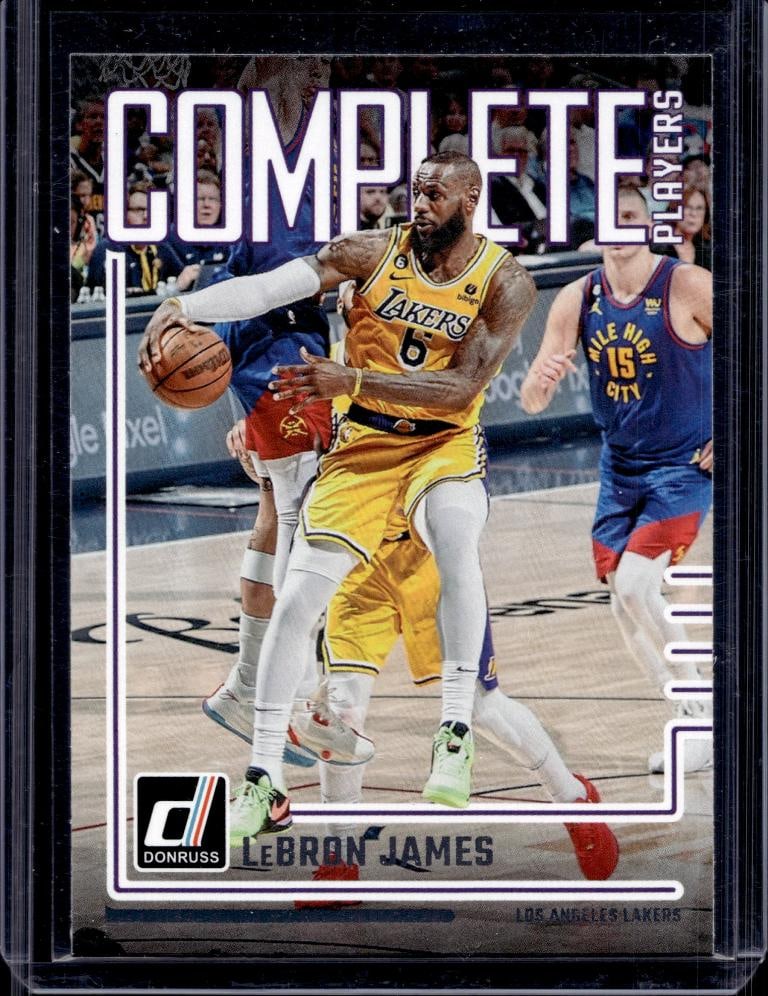 LEBRON JAMES 2023-24 DONRUSS COMPLETE PLAYERS INSERT: NEAR MINT OR BETTER CONDITION