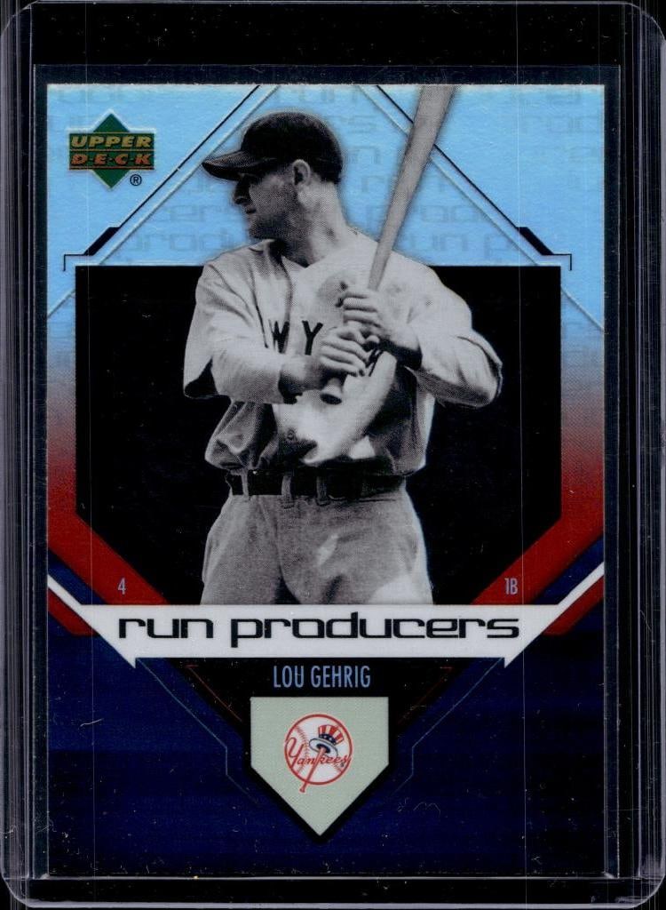 LOU GEHRIG 2006 UPPER DECK RUN PRODUCERS INSERT (1 of 1)