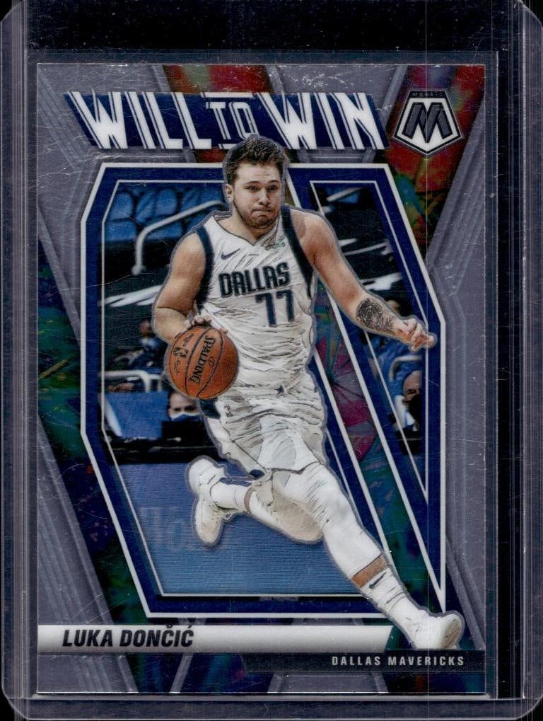 LUKA DONCIC 2020-21 PANINI MOSAIC WILL TO WIN INSERT: NEAR MINT OR BETTER CONDITION