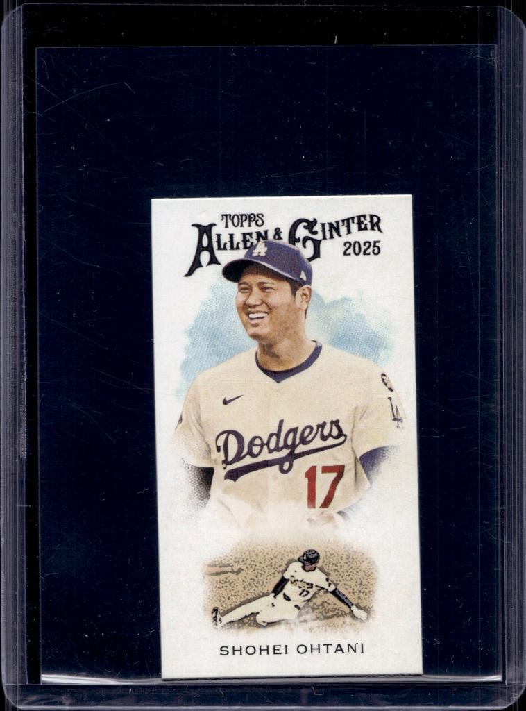 SHOHEI OHTANI 2025 TOPPS ALLEN AND GINTER MINI 1899 SP VARIATION: NEAR MINT OR BETTER CONDITION