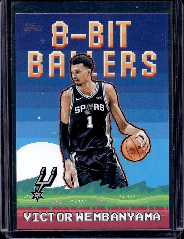 VICTOR WEMBANYAMA 2025-26 TOPPS 8 BIT BALLERS INSERT: NEAR MINT OR BETTER CONDITION