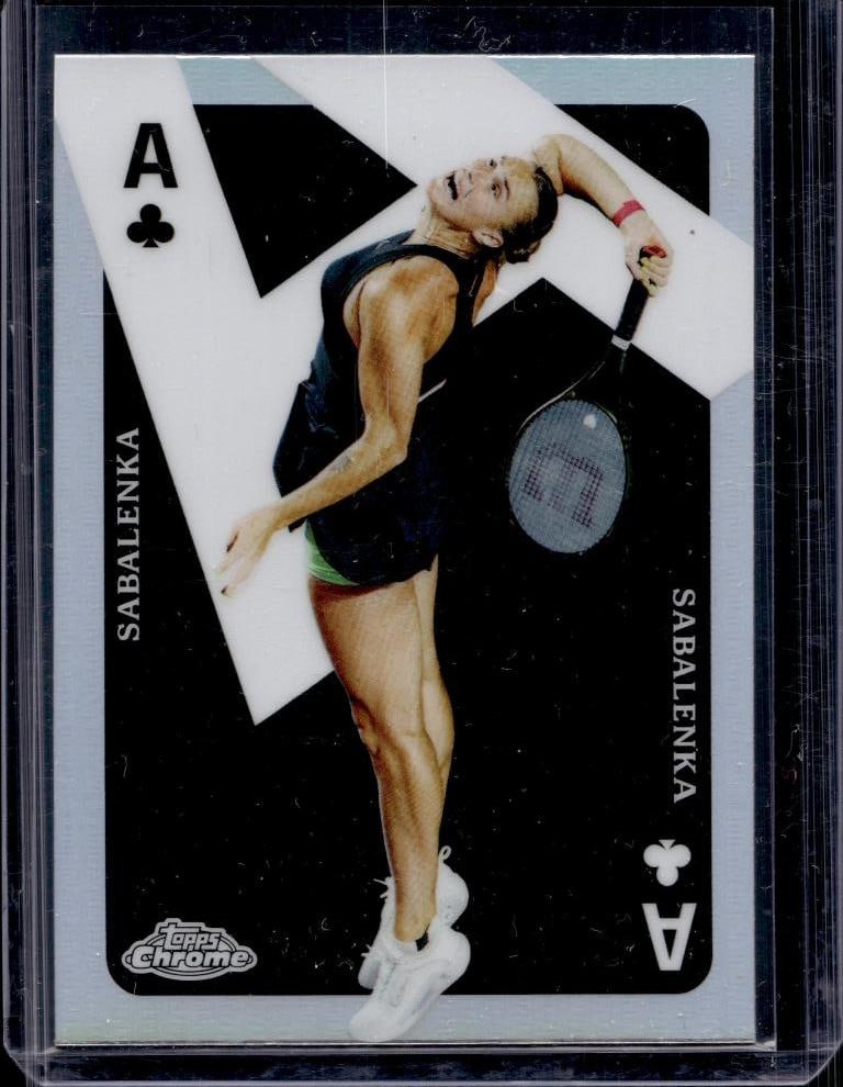 ARYNA SABALENKA 2024 TOPPS CHROME TENNIS ACES REFRACTOR: NEAR MINT OR BETTER CONDITION